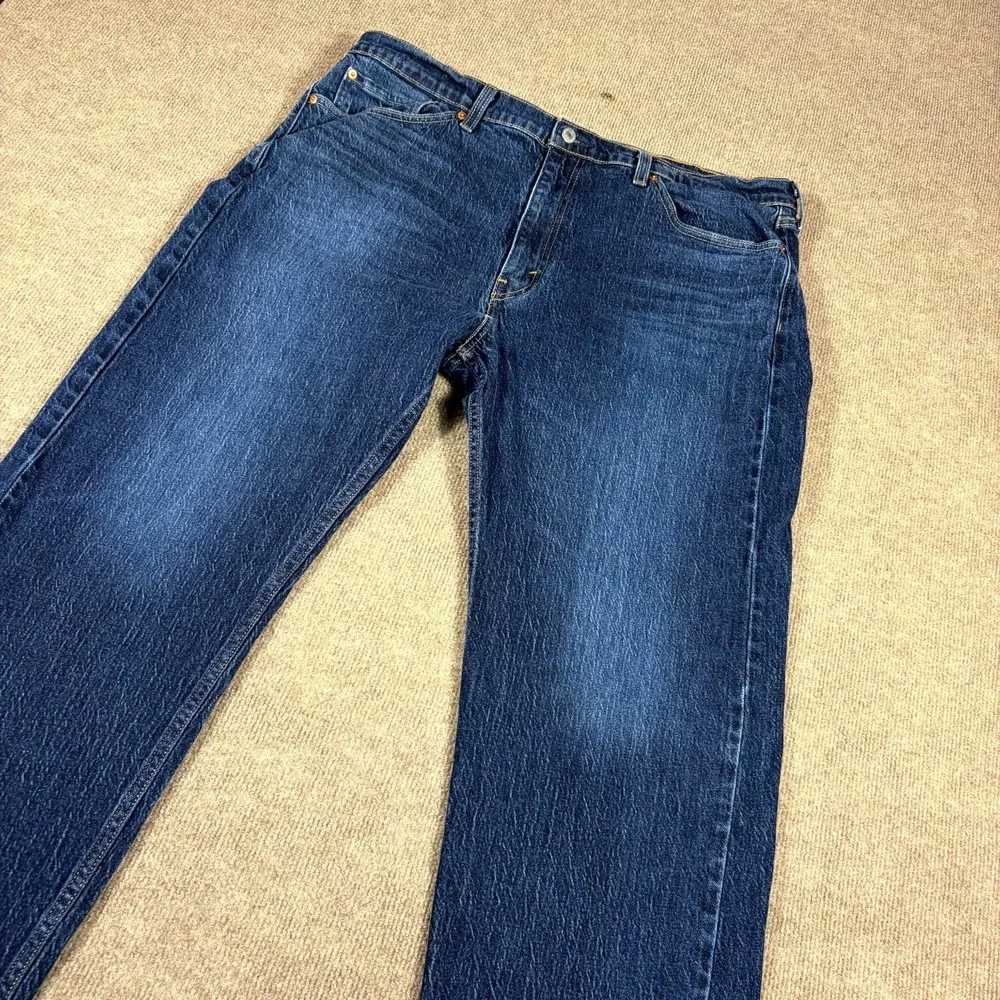 Levi's 505 Jeans Mens 40X30 Blue Denim Straight Leg Medium Wash High Rise Travel